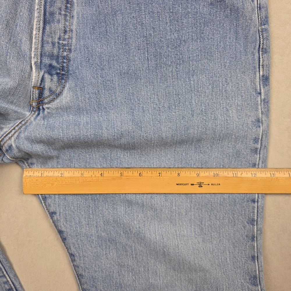 Levi Strauss Co Mens Jeans 501 Button Fly Blue Light Wash Y2K Distressed 38x32 - Picture 11 of 14
